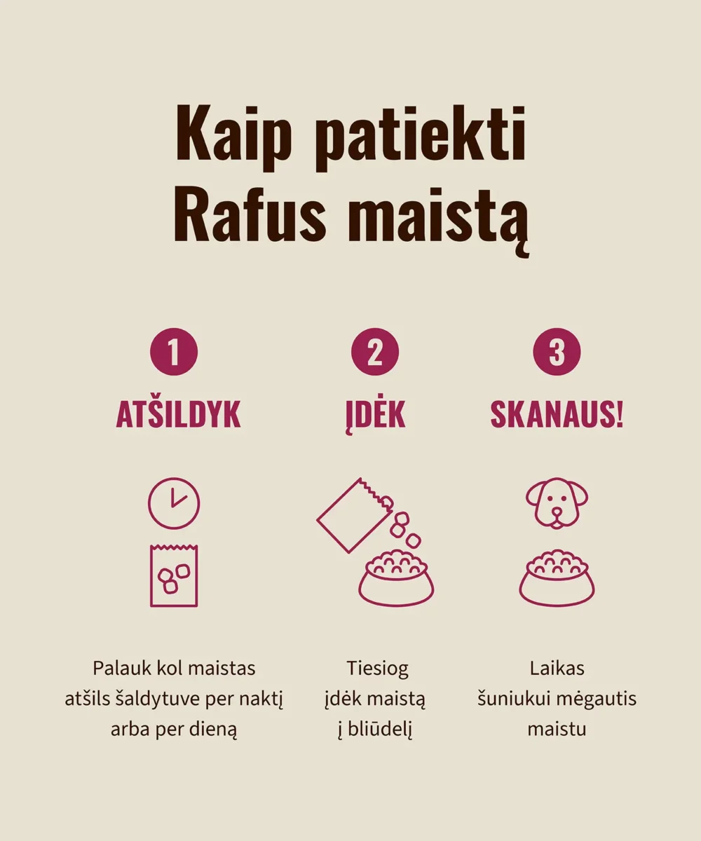 Visavertis triušienos ir antienos žalias ėdalas šunims, 1 kg