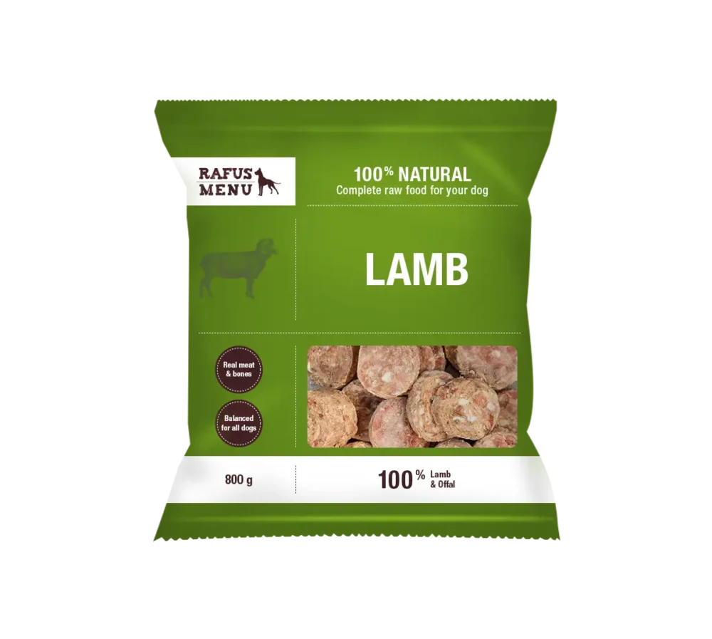 Visavertis avienos žalias ėdalas šunims “KOTLETUKAI”, 800 g