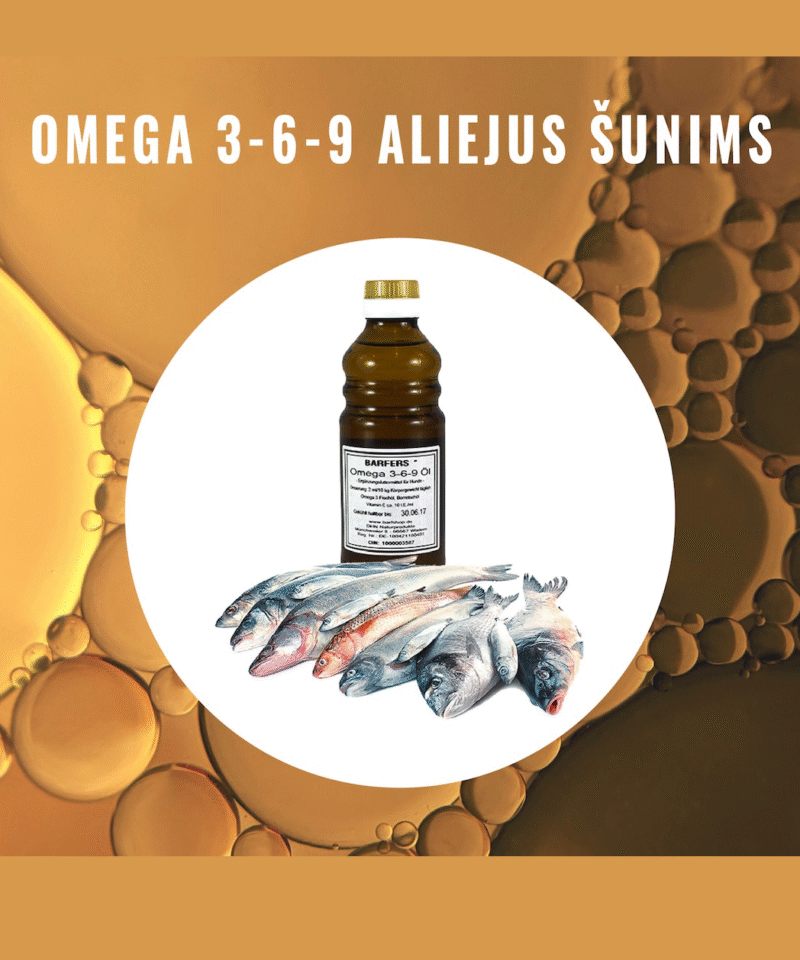 BARFERS® Omega 3-6-9 aliejus 250 ml