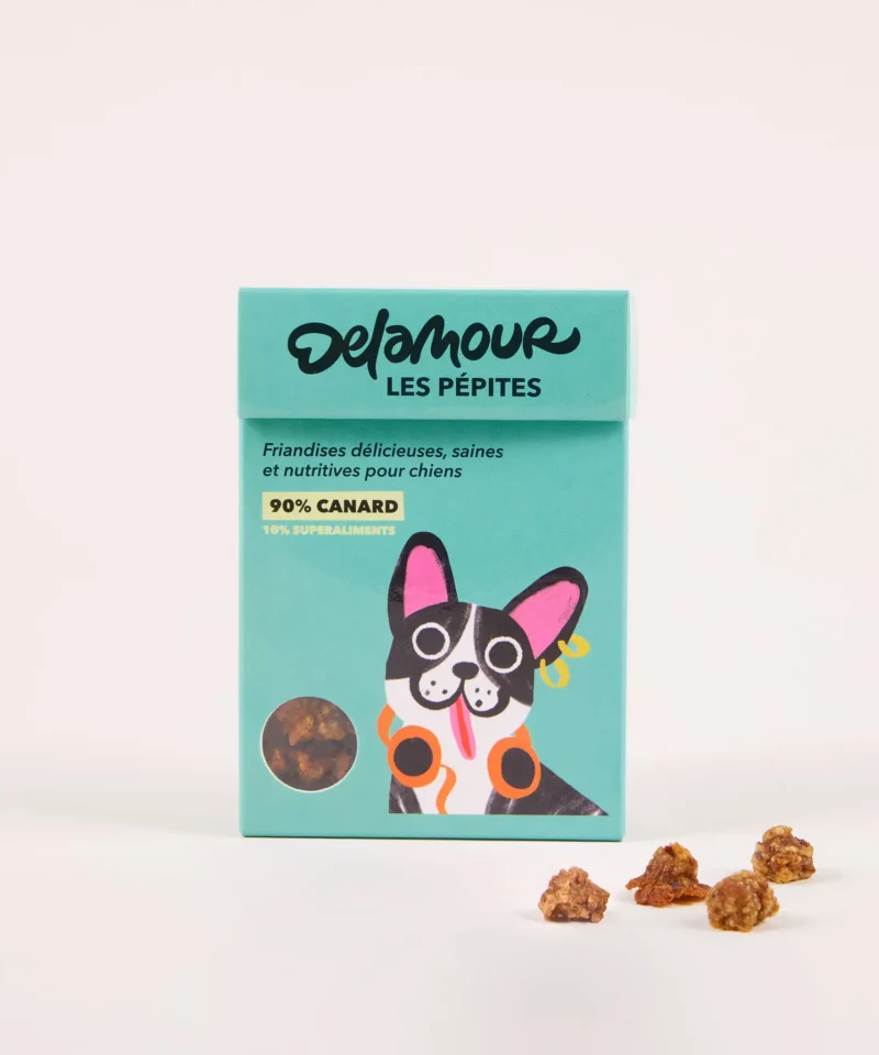 Canard - face Les Pépites DUCK natūralūs skanėstai su abrikosais ir jūros dumbliais, 75 g